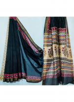 Maheshwari Silk Multi Colour Traditional Wear Block Printed Saree